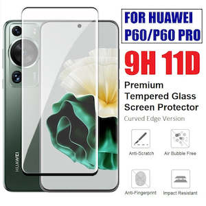 For Huawei P60 / P60 Pro Premium Full Coverage Curved Clear Tempered Glass Screen Protector