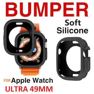 For Apple Watch Ultra 49mm Premium Soft Silicone Protection Bumper Cover