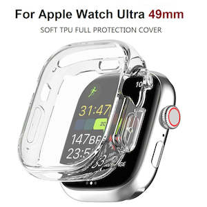 For Apple Watch Ultra 49mm Premium Soft Silicone TPU Full Protection Cover