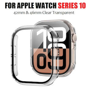 For Apple Watch Series 10 42mm 46mm Premium Hard PC Clear Full Protection Cover …