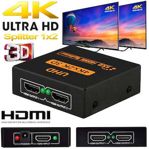 HDMI 1 In 2 Out 4K 3D Compatible Video Display Splitter Extender