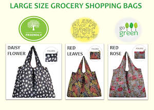 Eco-Friendly Large Size Fashionable Waterproof Foldable Grocery Shopping Pouch Bags