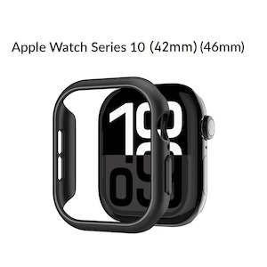 Smart Watch Accessories: For Apple Watch Series 10 42/46mm Premium Color Hard PC 100% Protection Case With Tempered Glass Screen Protector