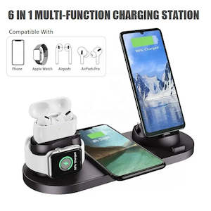 6 In 1 Wireless Charger Qi-Certified Fast Wireless Charging Station With 3 Types…