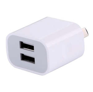 For iPhone iPad 5V 2A Dual USB Power Adapter Block Charger