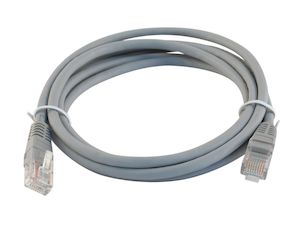 Cat 5E Ethernet RJ45 Network Cable Grey 1.5m