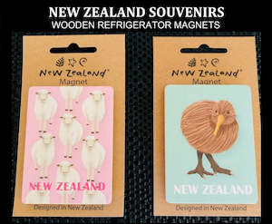 Wooden Refrigerator Magnets New Zealand Souvenirs