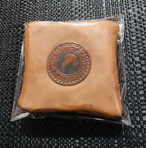 New Zealand Souvenir Premium Quality PU Leather Brown Coin Purse Pouch With Zipper