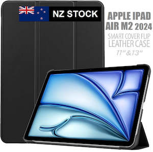 Tablet Accessories: For Apple iPad Air 6th Gen M2 (2024) PU Leather Smart Full Protective Hard Cover Flip Case