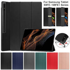 For Samsung Galaxy Tab S9 FE / S9 FE+ Premium PU Leather Full Protection Magneti…