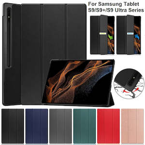 For Samsung Galaxy Tab S9 Ultra / S9 Plus / S9 Premium PU Leather Full Protectio…