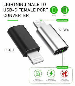 Lightning Male To USB Type-C Female Port Converter Adapter