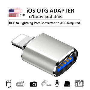 Port Adapters Card Readers: For Apple iPhone iPad OTG Lightning To USB 3.0 Port Converter Adapter