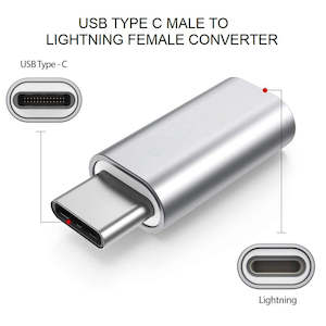 Lightning Female To USB Type-C Male Port Converter Adapter