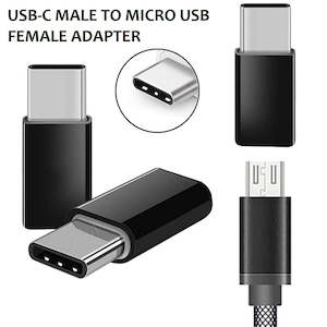 USB Type-C Male to Micro-USB Female Port Converter Adapter