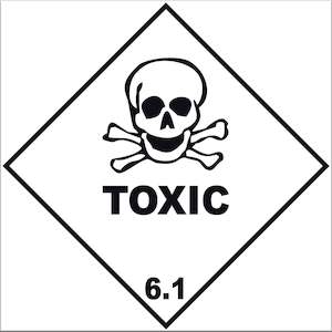 Toxic 6.1 Labels - 10 Pack