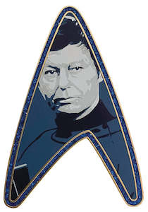 STAR TREK ORIGINAL SERIES DR BONES MCCOY DELTA PIN