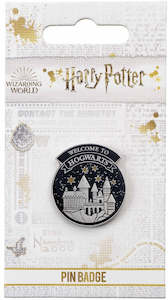 HARRY POTTER WELCOME TO HOGWARTS PIN BADGE