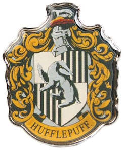 HARRY POTTER HUFFLEPUFF ENAMEL BADGE