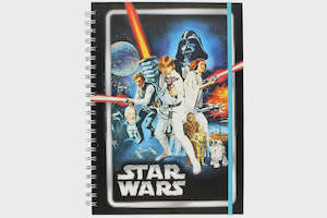 Books: STAR WARS A NEW HOPE LARGE A4 SPIRAL NOTEBOOK