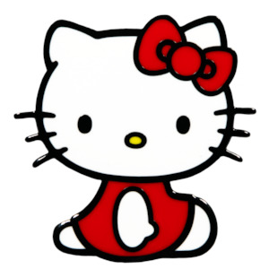 HELLO KITTY #3 SITTING DRESS PIN