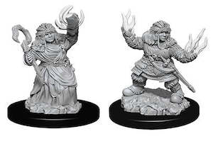 PATHFINDER BATTLES DEEP CUTS UNPAINTED MINI: DWARF FEMALE SUMMONER