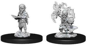 PATHFINDER BATTLES DEEP CUTS UNPAINTED MINI: GNOME MALE SORCERER