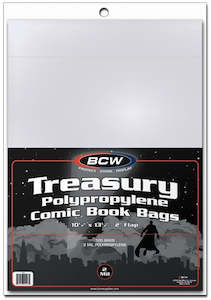 BCW COMIC BOOK BAGS TREASURY COMICS (100 BAGS PER PACK)