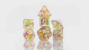 SIRIUS DICE SET - MELON BALL GLOWWARM