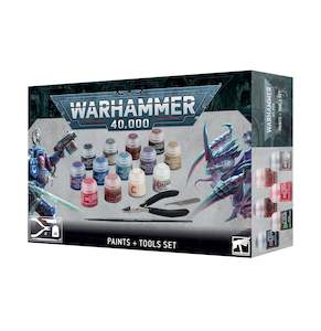 WARHAMMER 40000 PAINTS AND TOOLS SET