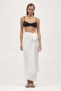 ACCESSORIES: ALMA SARONG - IVORY