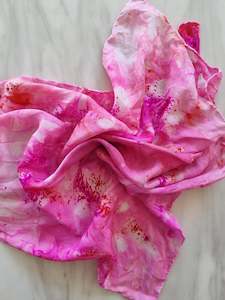 Silk Scarf - Pink/Red