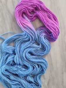 Yarn: Blue/Pink Assigned Pooling - Marmalade Twist Sock