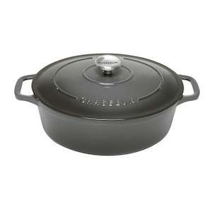 Specialty Cookware: Chasseur Oval F/Oven 27cm/4lt Caviar