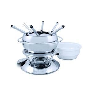 Swissmar Zuri 11pc Fondue Set Stainless Steel