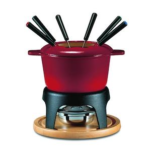 Swissmar Sierra 11pc Fondue Set Cherry Red