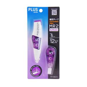 Plus MR2 Correction Tape + Refill Purple 5mm x 6m WH645