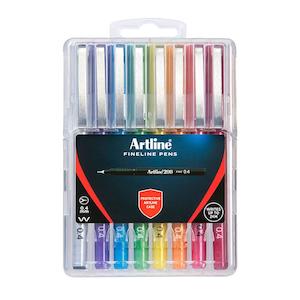 Artline 200 Fineliner Pen Assorted Wallet 8 Hc 1200748HC