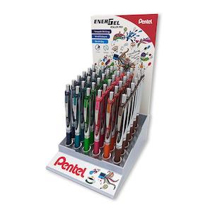 Pentel Energel Gel Pen Bl77 New Colours 36/Displayy BL77COLOUR-DP