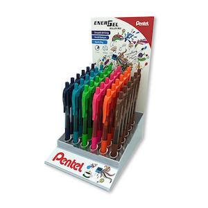 Writing Pens: Pentel Energel Gel Pen Bl107 New Colours 36/Display BL107COLOUR-DP