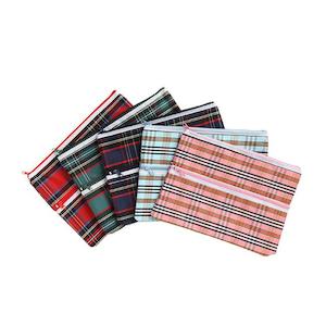 School Bags Cases: Marbig pencil case tartan