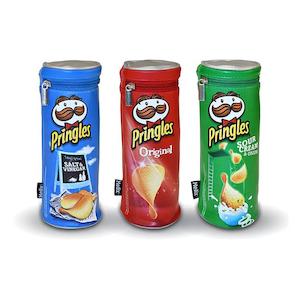 School Bags Cases: Helix pringles pencil case assorted