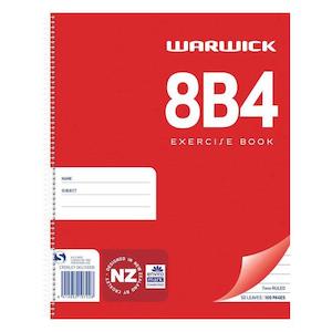 Warwick Notebook 8B4 50 Leaf Spiral Ruled 7mm 230x180mm