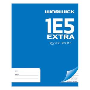 Exercise Books Covers: Warwick Exercise Book 1E5 48 Leaf Extra Quad 7mm 255x205mm