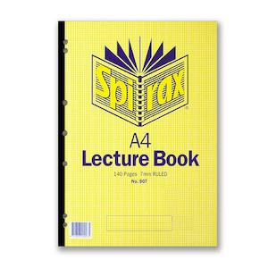 Spirax 907 lecture pad a4 140 page s/o