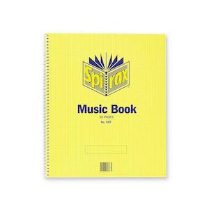 Spirax 567 music book 297x248mm 15 leaf/ 30 page