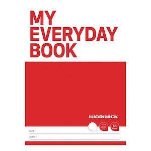 Exercise Books Covers: Warwick FSC Mix 70% My Everyday Book Unruled 64 Page