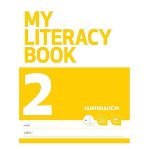 Warwick FSC Mix 70% My Literacy Book 2 12mm Ruled 64 Page