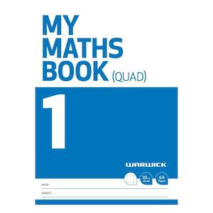 Warwick FSC Mix 70% My Maths Book 1 10mm Quad 64 Page