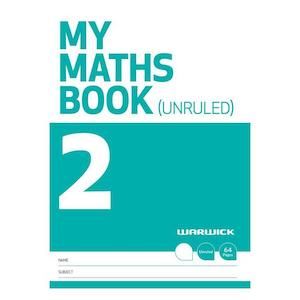 Warwick FSC Mix 70% My Maths Book 2 Unruled 64 Page